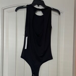 Elegant Black Sleeveless Bodysuit